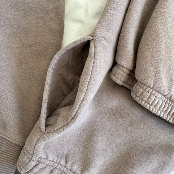 Aritzia Taupe Sweatfleece Set: Raglan Sweatshirt  & Sweatpants - Picture 7 of 10